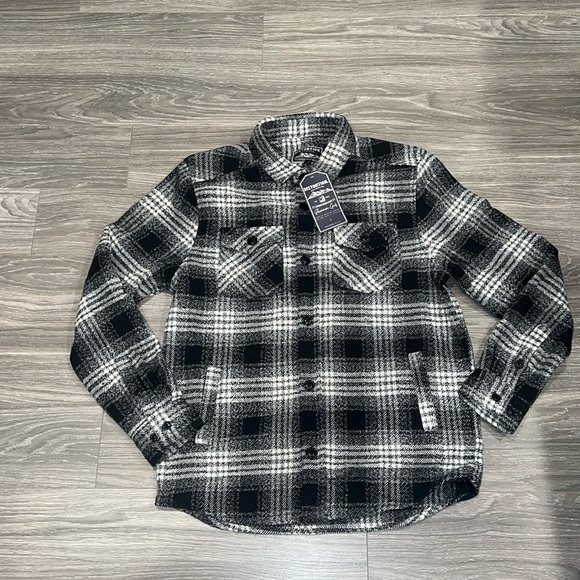 Distortion shirt jacket Flannel. Size L. NWT - Picture 1 of 5
